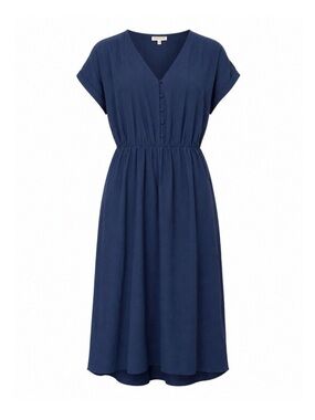 NWT Nordstrom Bobeau Solid Button Front Midi Dress